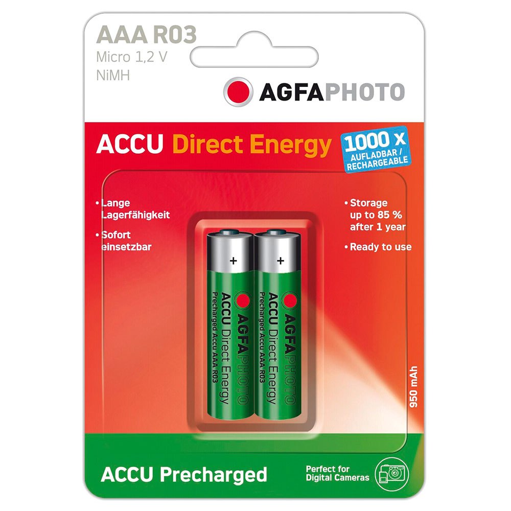 Agfa NiMh Micro AAA 950mAh 直接能源电池