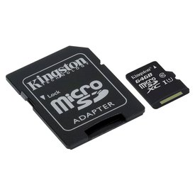 Kingston Canvas Select Micro SD Class 10 64GB+标清 适配器 记忆 卡片