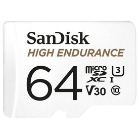 Sandisk High Endurance 64GB Micro SDXC Osłona Satelity/Telewizora/Audio