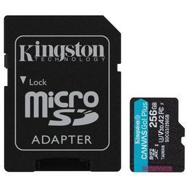 Kingston Micro SDXC Canvas Go Plus 170R 256 GB+Adapter Pamięć Trzon Czapki