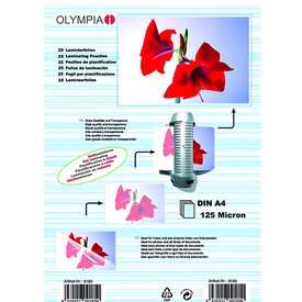 Olympia Folios De Laminación DIN A4 125 Microns 25 Unidades