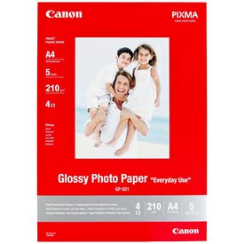 Canon Gp-501 A4 Glossy 210 G 5 Sheets
