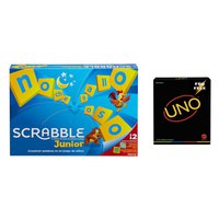 Mattel games Gioco Da Tavolo Gratuito Minimalista Spagnolo + ONU Scrabble Junior