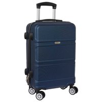 safta-travel-navy-blue-cabin-20-twin-wheels-trolley