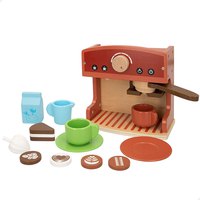 Woomax Holzspielzeug-Kaffeemaschine Mit Zubehör