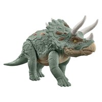 Jurassic world Spielzeug-Dinosaurier Mit Gigantic Trackers Triceratops Angriffsfigur