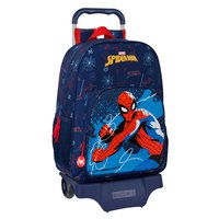 Safta Mit Trolley-Rädern Spider-Man Neon Rucksack