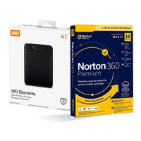 WD 2.5´´ 4TB USB 3+Norton 360 External Hard Disk Drive